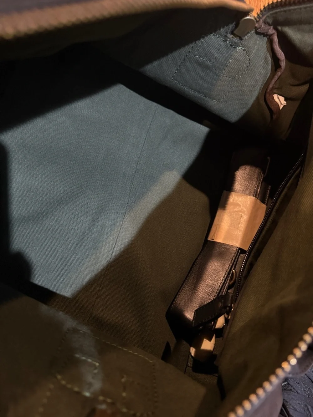 Tecovas Black Leather Duffel Bag